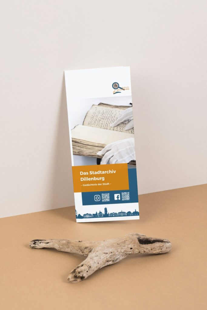 Flyer Stadtarchiv Dillenburg