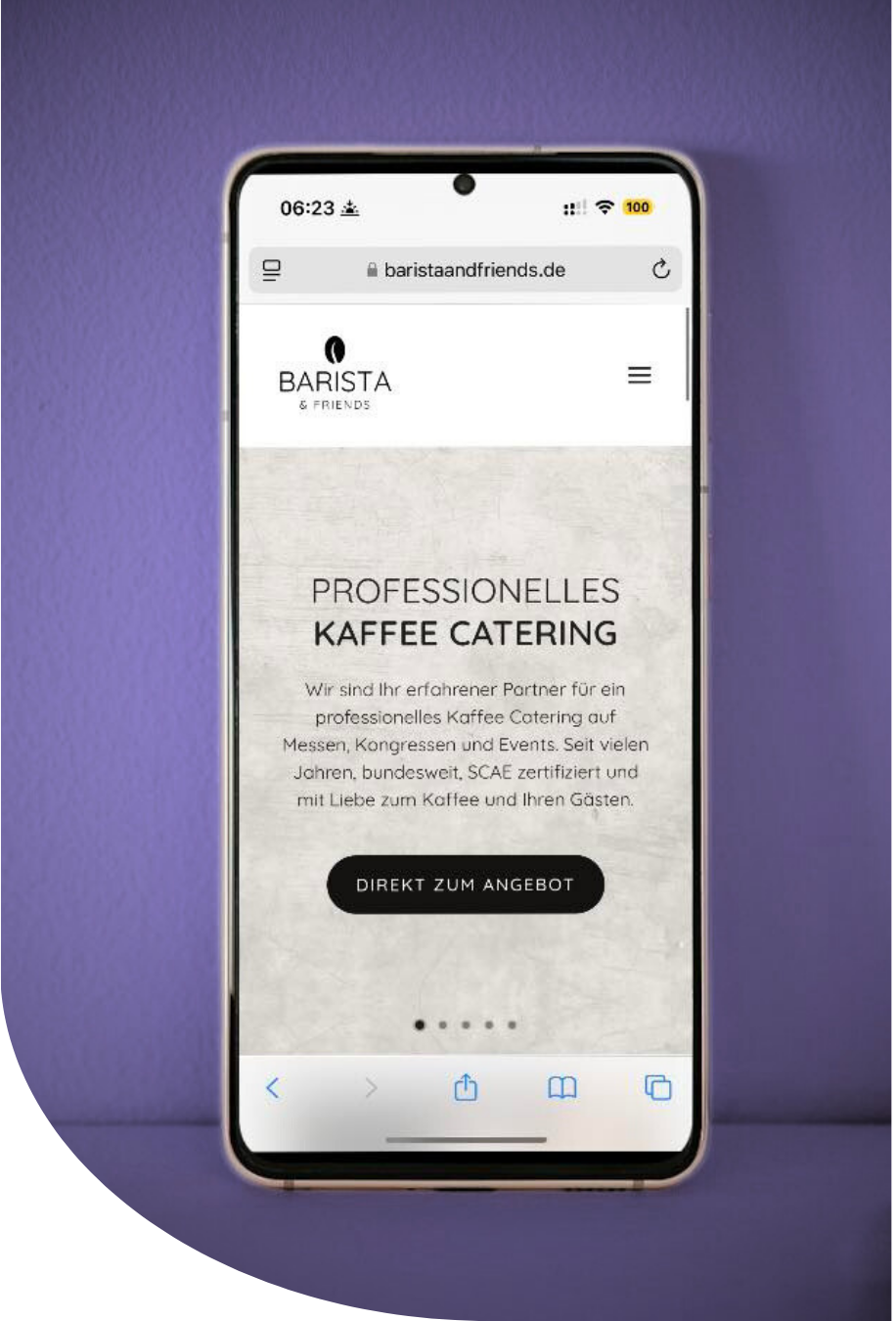 Webseiten erstellen lassen kaffee catering