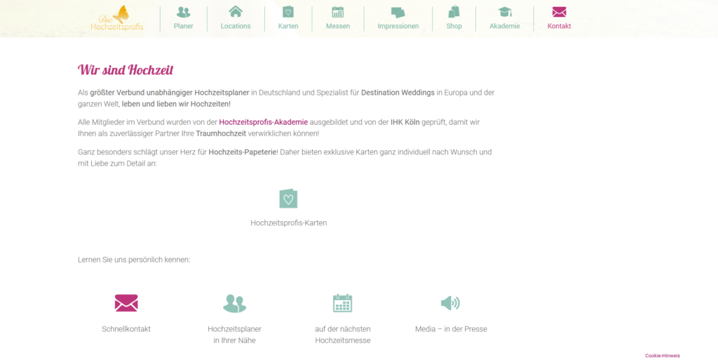 Hochzeitsprofis-Verbund, Köln