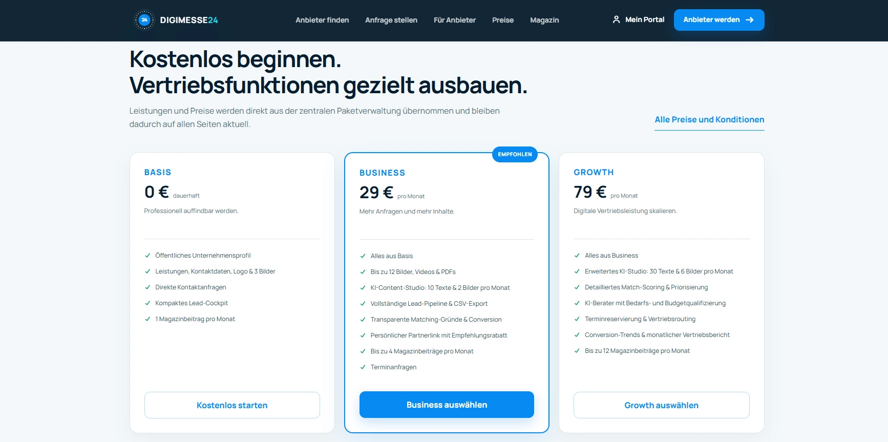 DigiMesse24 – B2B-Anbieterplattform DigiMesse24 – B2B-Anbieterplattform