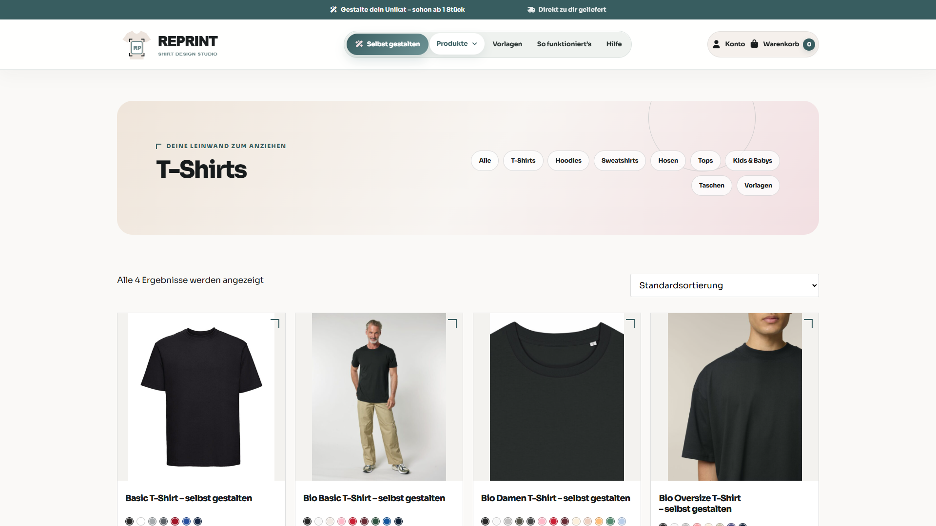 reprint-live-tshirts-clean REPRINT – Onlineshop mit Produktdesigner